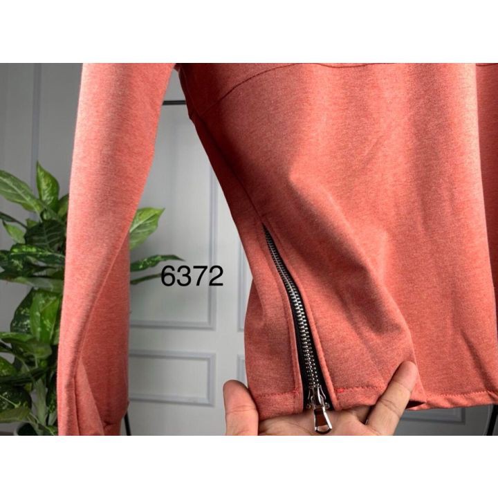 Áo sweater nỉ trơn có ZIP basic | BigBuy360 - bigbuy360.vn