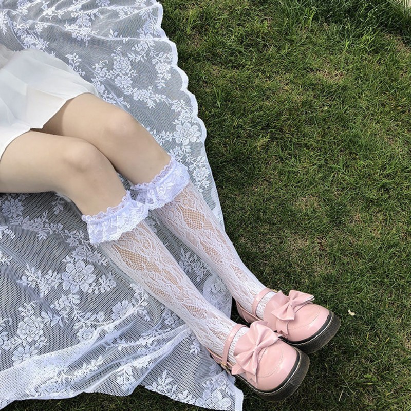 Tất Lưới Phong Cách Lolita Hoạ Tiết Độc Đáo Cá Tính