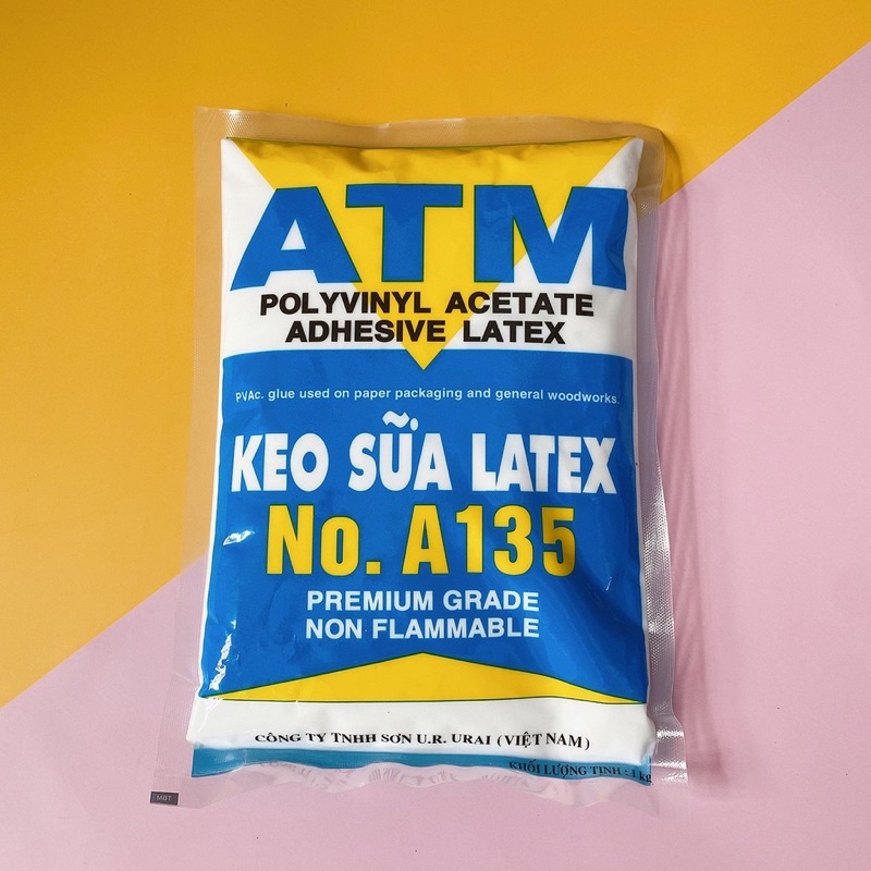 Keo sữa ATM Latex loại 1kg-làm Slime,dán tường,làm đồ hanmade