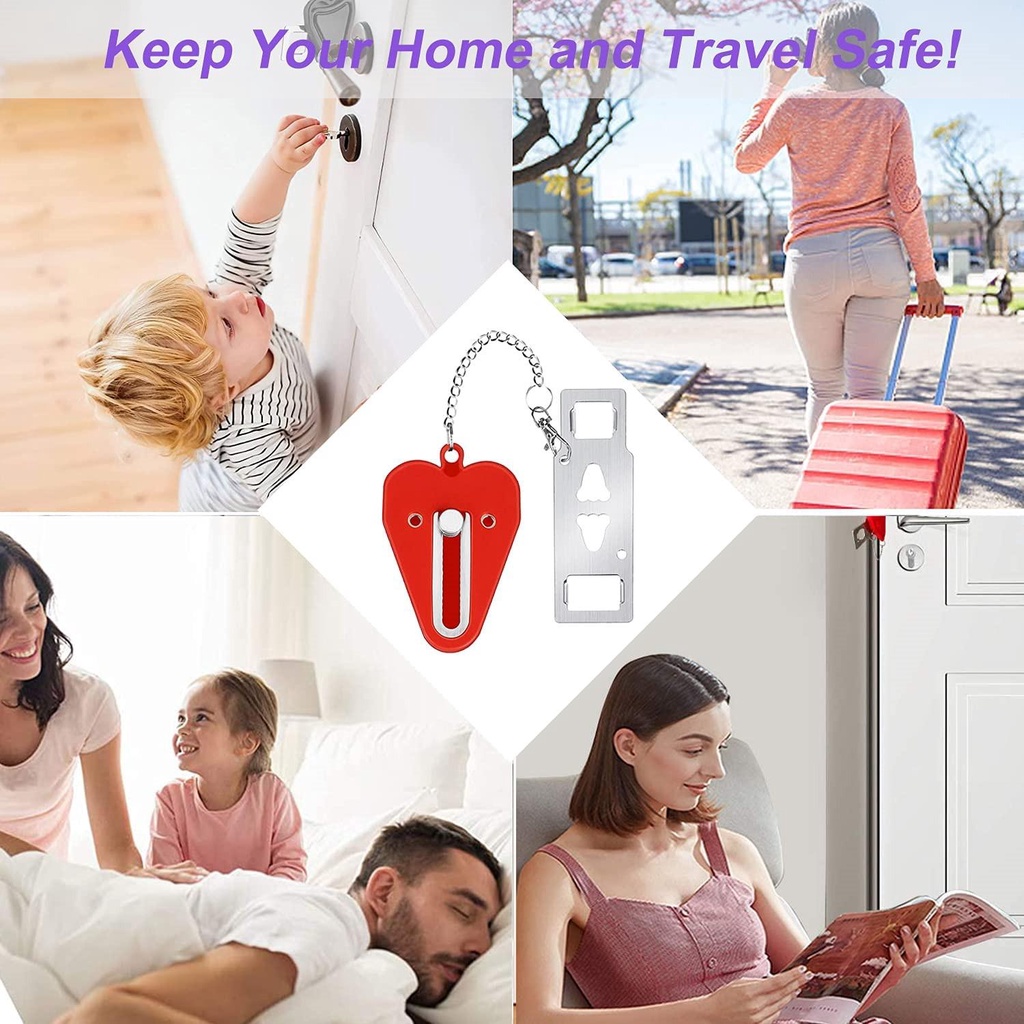 Ổ Khóa Cửa Chống Trộm Tiện Dụng Cho Khách Sạn / Du Lịch