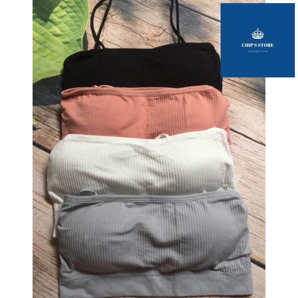 ÁO BRA THUN TĂM, QUÂY GÂN CÓ DÂY DỄ THƯƠNG A09 | BigBuy360 - bigbuy360.vn