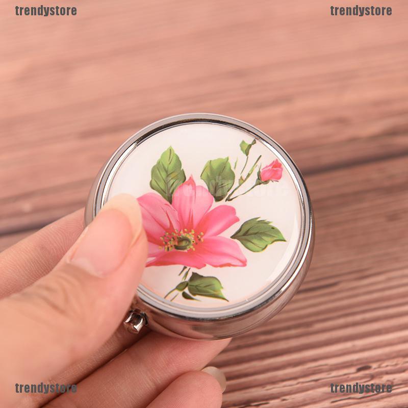 Hộp đựng thuốc bằng kim loại dùng cho trang điểm , màu sắc ngẫu nhiên