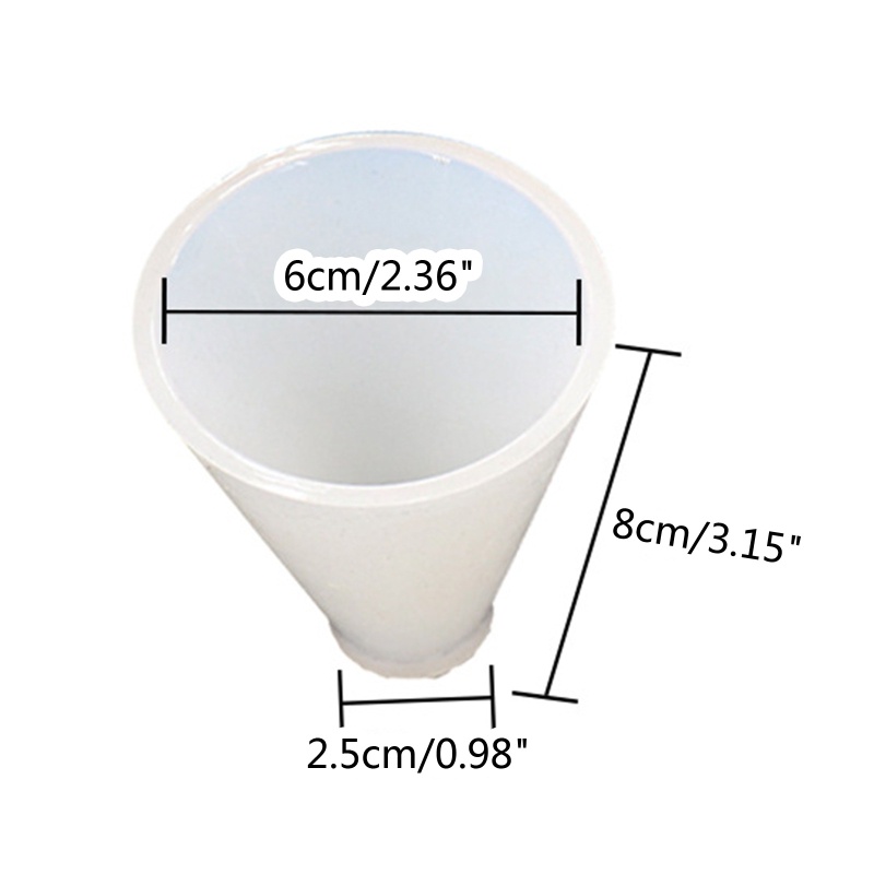 Khuôn Silicone Tạo Hình Làm Xà Phòng Hình Nón 3D