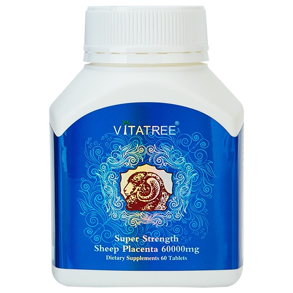 Nhau Thai Cừu Vitatree 60000mg Dưỡng Đẹp Trẻ Hóa Da-  Úc