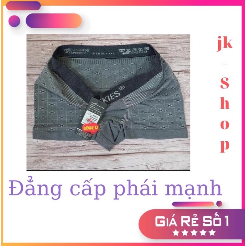 Quần sịp đùi, boxer, quần lót nam , cao cấp, chính hãng, thương hiệu dệt kim nguyên chiếc JK888