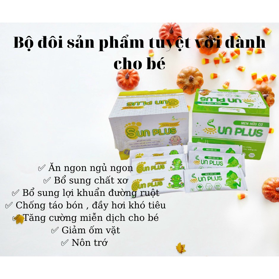 Men hữu cơ SUNPLUS- dùng cho trẻ biếng ăn, chậm hấp thu, chậm tăng cân