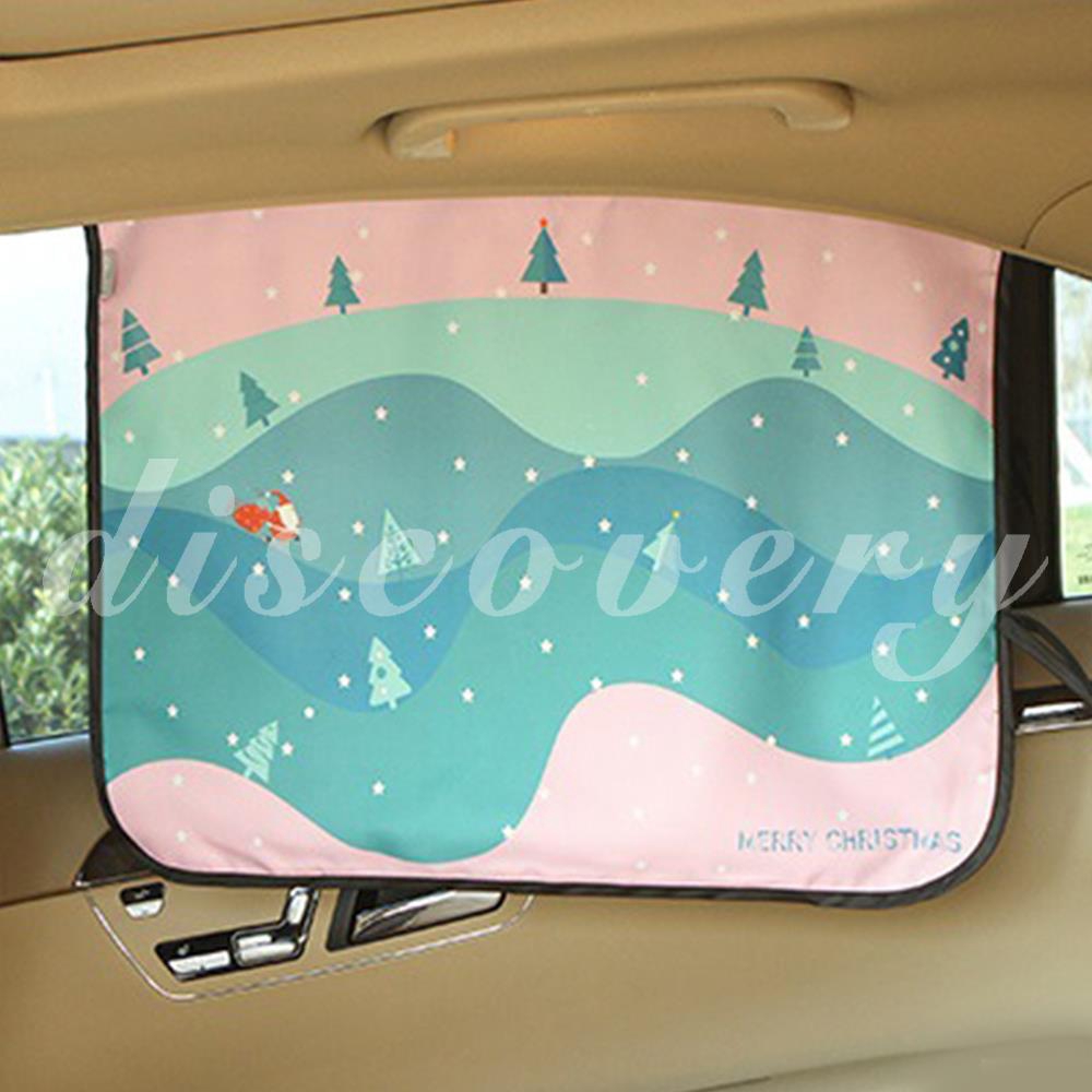 Cartoon Sun Shade Car Sun Shade Cute Pattern With Magnet Printing