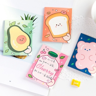 30 Sheets Ins Cute Sticky Notes Notebook Paper Memo Learning Hand Account Collage Material