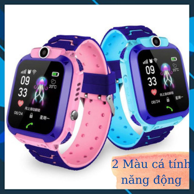 Đồng hồ thông minh Q12  Freeship  Đồng Hồ Thông Minh Cho Bé Chống Nước Nghe Hai Chiều Định Vị Chống Nước