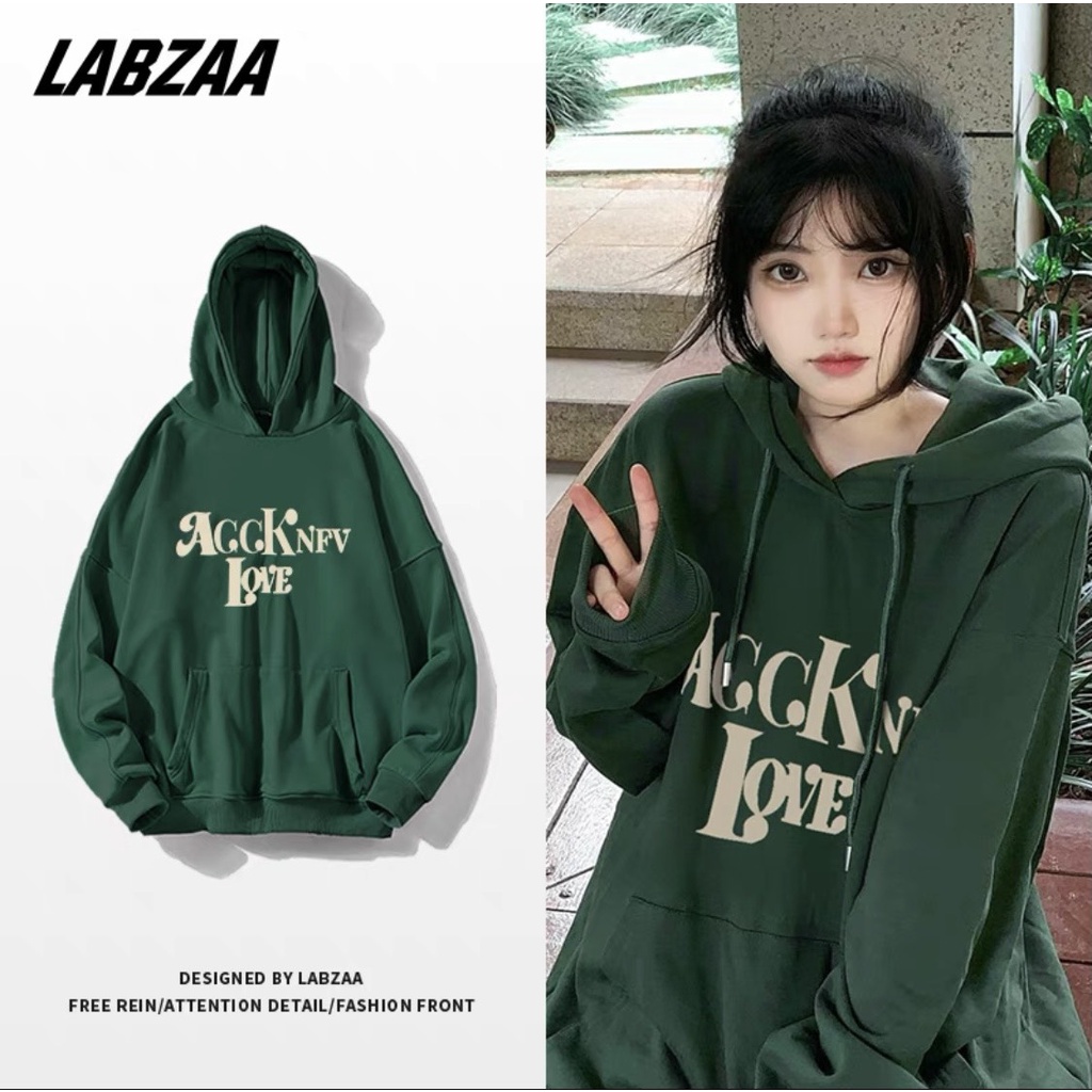 Áo Khoác Hoodie Nỉ LOVE Nữ Unisex 2 Màu Siêu Chất