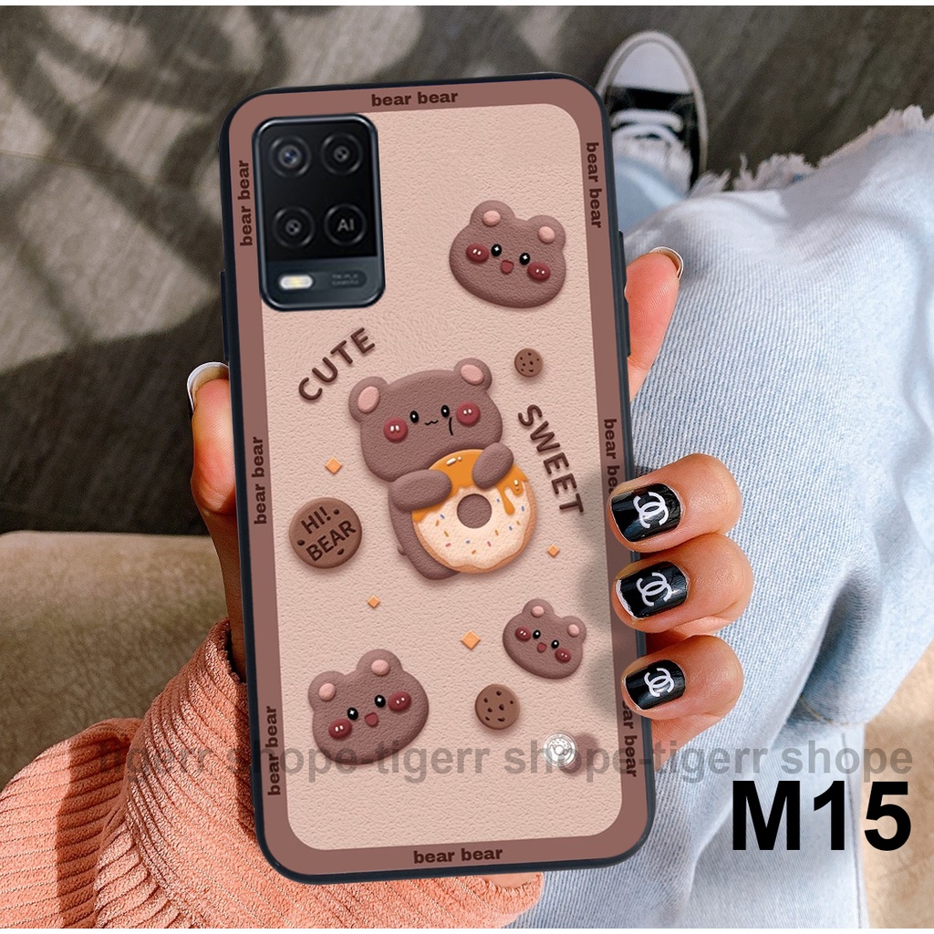 Ốp lưng Oppo A54 /Oppo A55 in hình gấu dễ thương đa sắc màu , trẻ trung , năng động TIGERR SHOPE