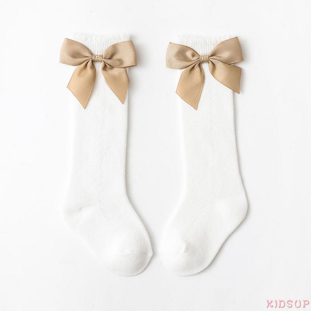 Vớ cotton phối nơ xinh xắn dành cho bé gái từ 0-6 tuổi