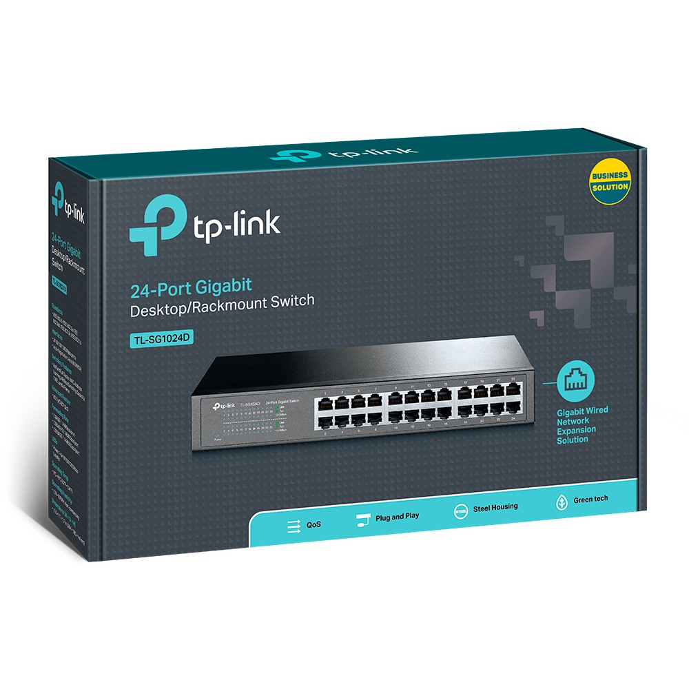 Bộ chia mạng Switch TP-LINK TL-SG1024D 24 cổng tốc độ cao Gigabit 10/100/1000Mbps - Hàng Chính Hãng