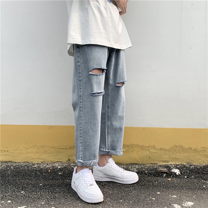 Quần baggy jean nam nữ - Form rộng - Giá rẻ - Kèm ảnh thật - Cam kết đổi trả free với hàng lỗi-N20