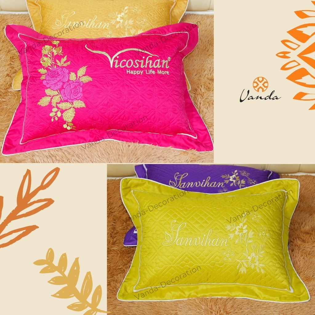 Vỏ gối đầu người lớn Sateen trần bông cao cấp | BigBuy360 - bigbuy360.vn