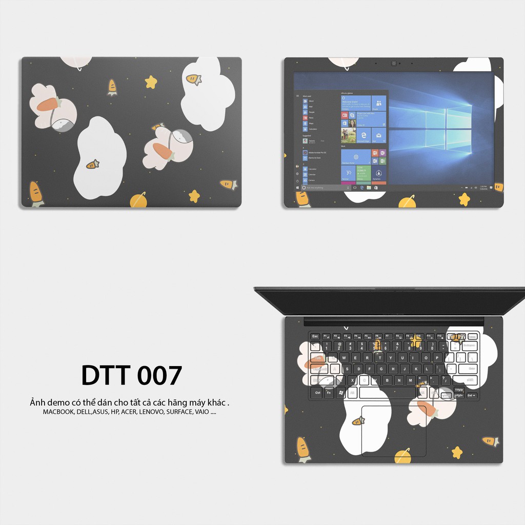 Miếng Dán Skin Laptop / Có mẫu decal dán cho tất cả các hãng máy tính