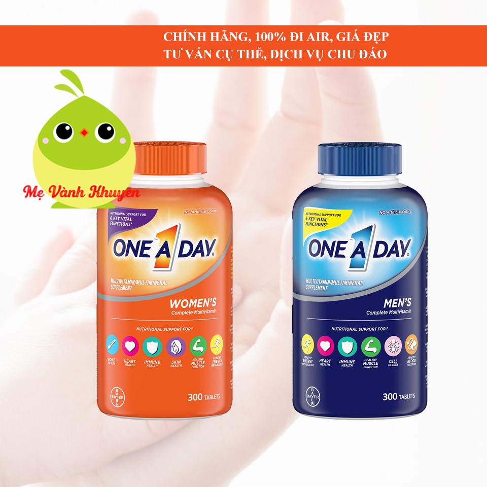 Vitamin tổng hợp One A Day Men's/Women's Multivitamin, Mỹ (300v)