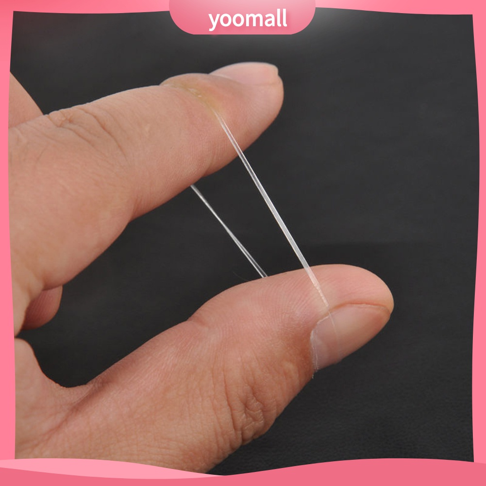 Yomall♡ Set 500 Dây Chun Buộc Tóc Màu Trắng Trong Suốt