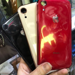 Ốp Iphone XR dẻo bóng viền xi