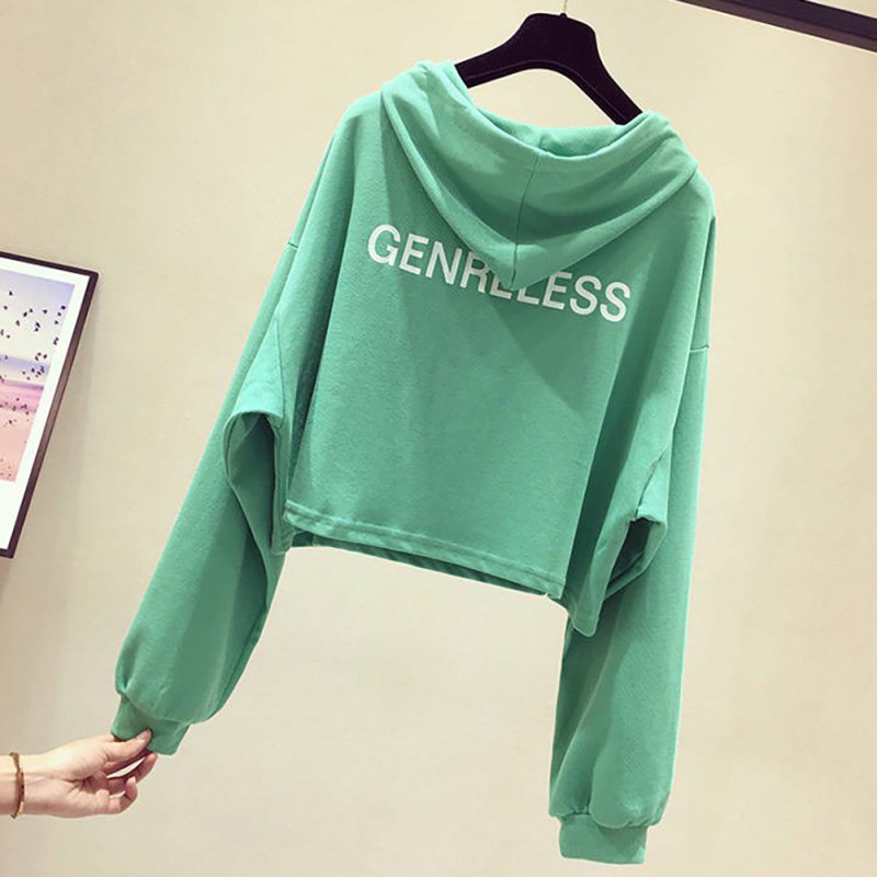 Áo Hoodies tay dài hoạ tiết chữ in thiết kế đáng yêu cho phái nữ | BigBuy360 - bigbuy360.vn