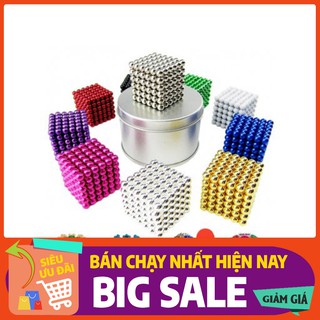 [Hàng Cao Cấp] Bộ Xếp Hình Nam Châm Sáng Tạo - Nam Châm Bi Từ Tính Cực Mạnh 5mm Chính Hãng (500 Viên) [Giá Rẻ]