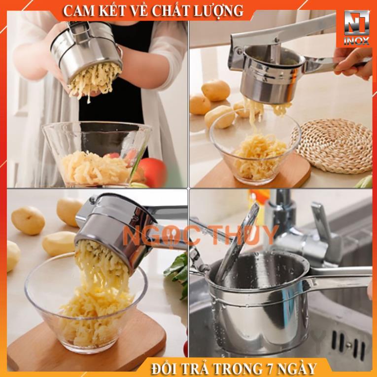 Dụng cụ làm bún bằng inox, bánh lọt, bánh canh 3 vỉ khuôn loại 1 cao cấp tiện dụng