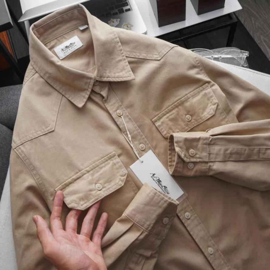 Áo sơ mi denim nam 5 màu MUSLAND | BigBuy360 - bigbuy360.vn