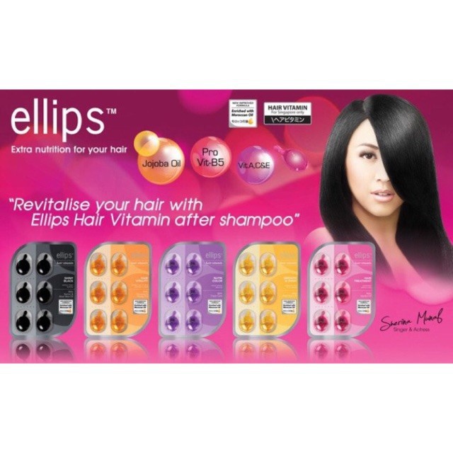 Vỉ x 6 Viên Serum Dưỡng Dành Cho Tóc Nhuộm Ellips Hair Vitamin | BigBuy360 - bigbuy360.vn