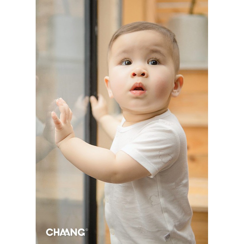 [CHAANG] Bộ cúc giữa hãng Chaang, BST Chaang Summer 2021, quân áo trẻ em Chaang cotton an toàn cho bé