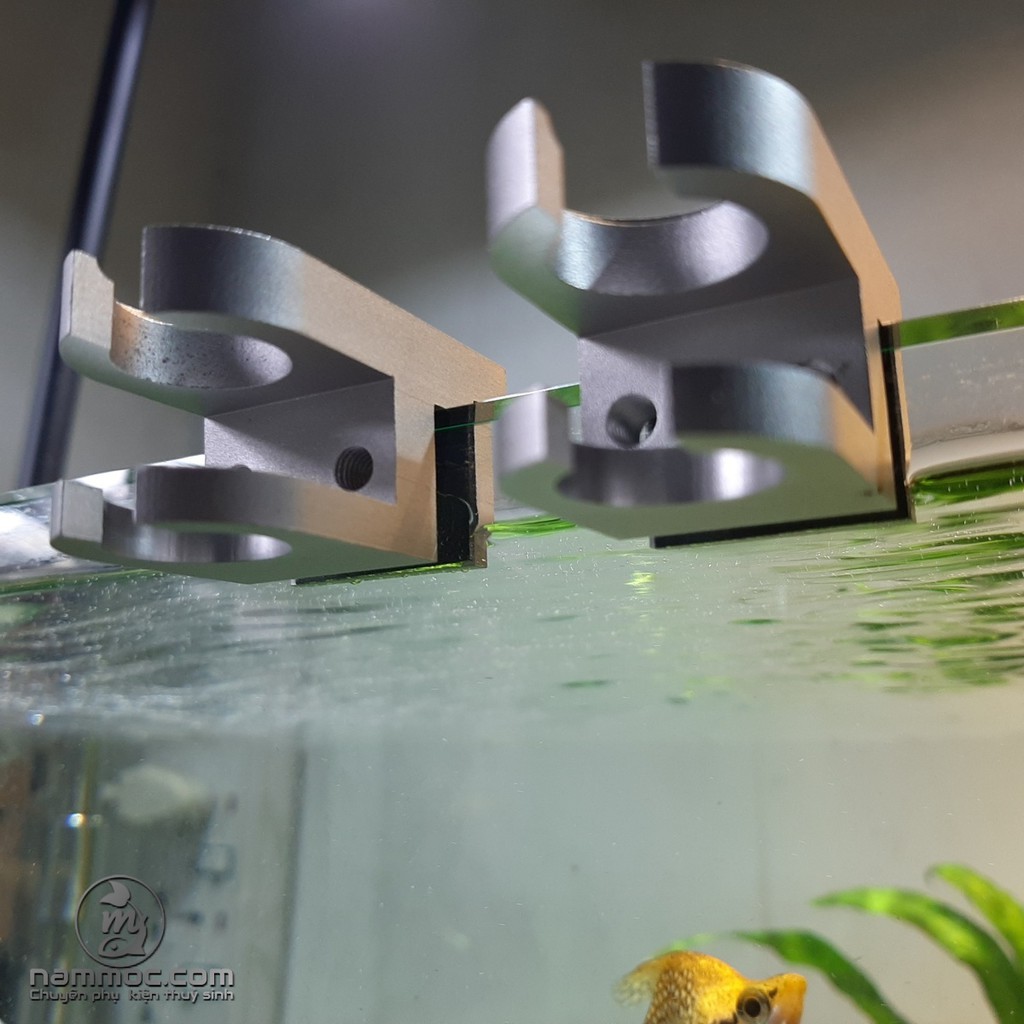 Kẹp Nhôm - Kẹp Ống In-Out Bể Thuỷ Sinh, Cá Cảnh