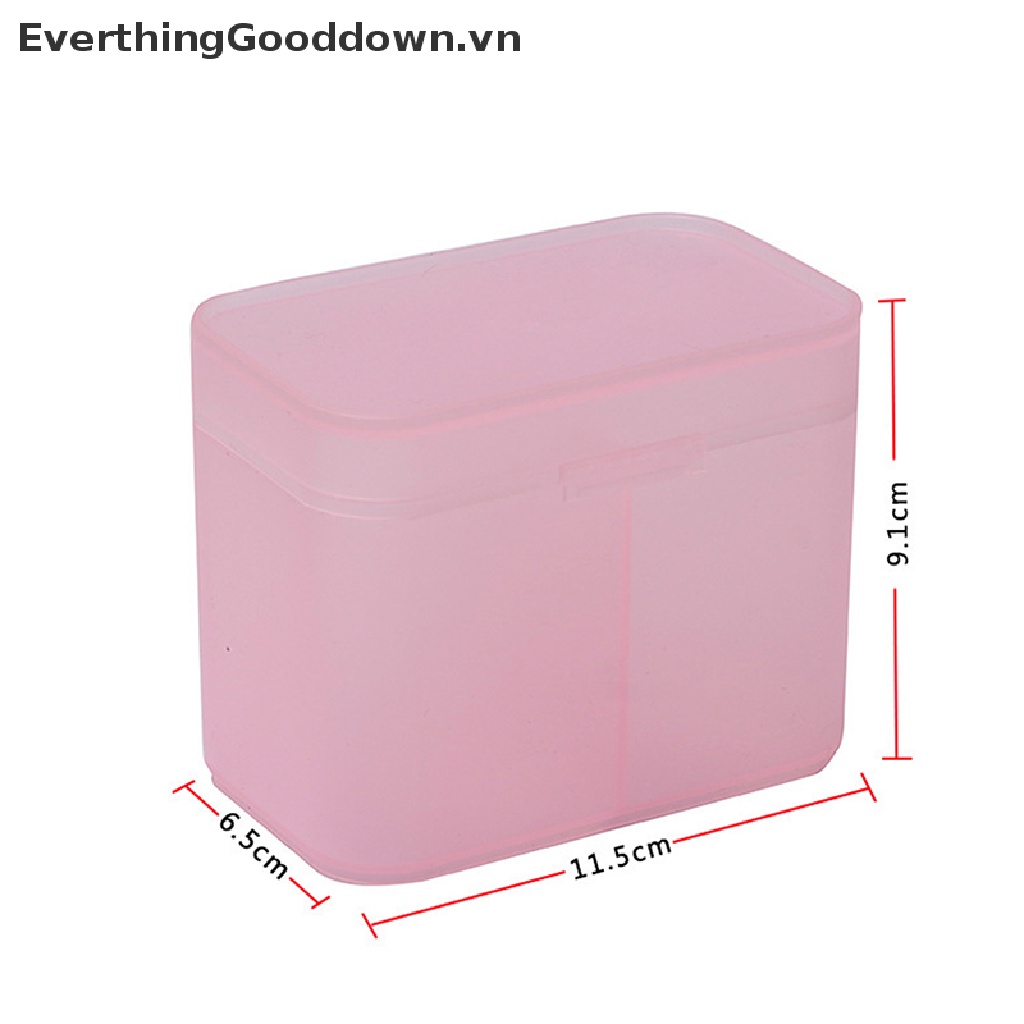 Everthinggood Hộp Đựng Bông Tẩy Trang Hai Ngăn Tiện Lợi