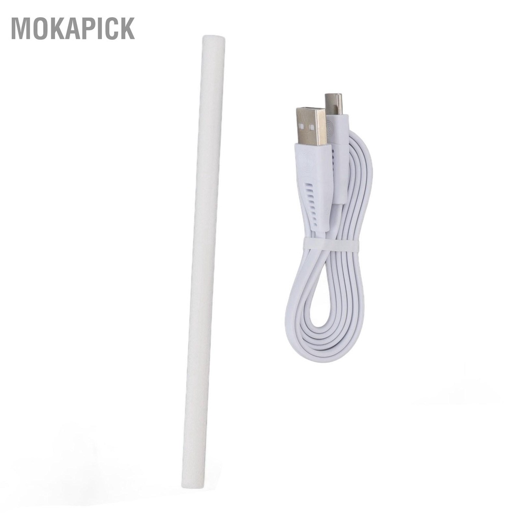 Mokapick Máy tạo độ ẩm mini Yên tĩnh USB có thể sạc lại để bàn di động đèn chiếu sáng ban đêm cho văn phòng tại nhà 350ml