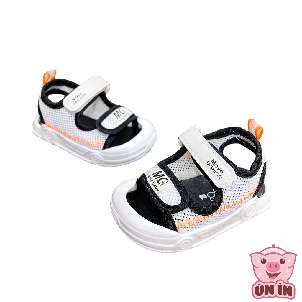 Sandal cho bé trai bé gái - Dép tập đi quai dán phối lưới cực xinh chống vấp chống trơn trượt cho bé 0-1 tuổi M868