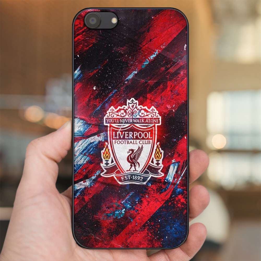 Ốp lưng Oppo A83 viền đen in hình Liverpool FC