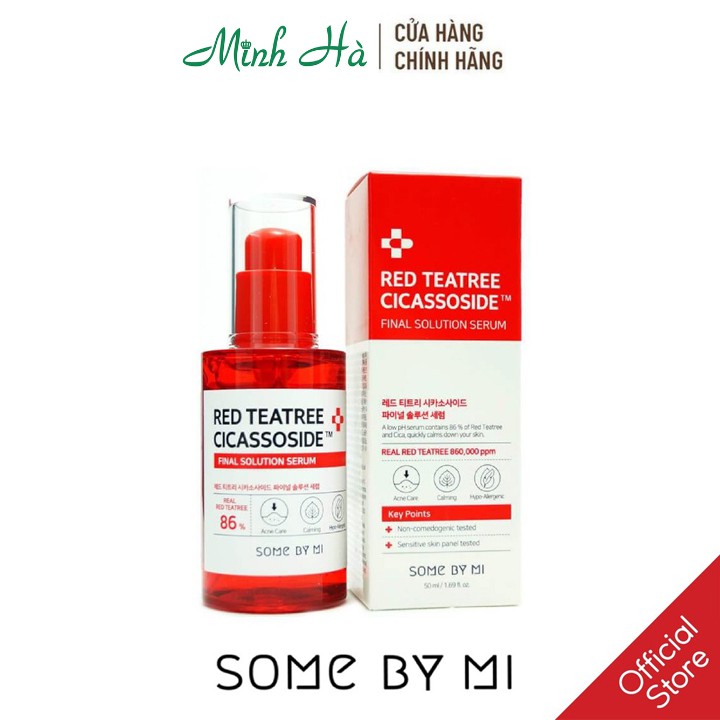 Serum Some By Mi Red Tea Tree Cicassoside Final Solution Serum 50ml cho da mụn và da nhạy cảm
