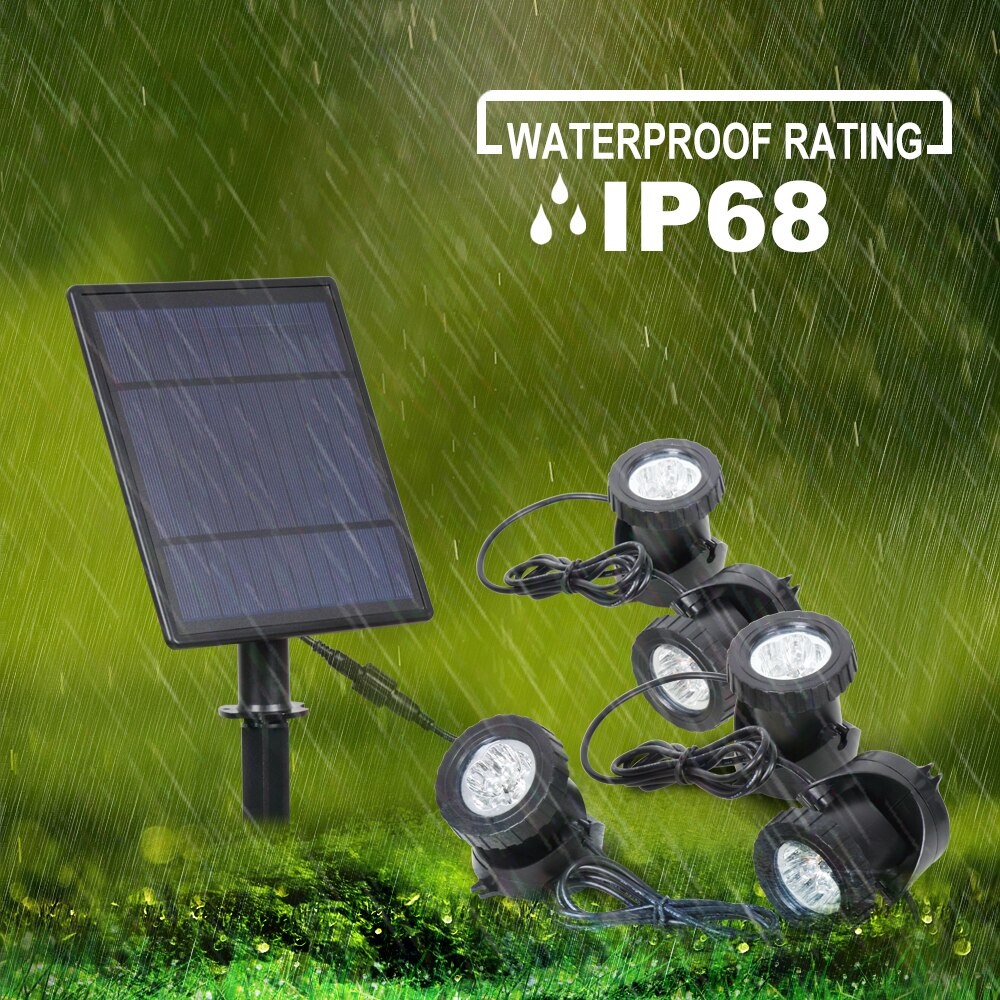 Đèn LED 5W 5W Chống Thấm Nước IP68 Sử Dụng Năng Lượng Mặt Trời