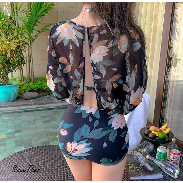 Đồ bơi đôi đi biển nam nữ thời trang họa tiết hoa lá - Since Then | BigBuy360 - bigbuy360.vn