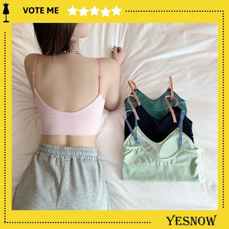 Bra 2 Dây, Khoét lưng BaBe cocoland nâng ngực chất liệu cotton- ôm body co giãn 4c mềm mịn | BigBuy360 - bigbuy360.vn