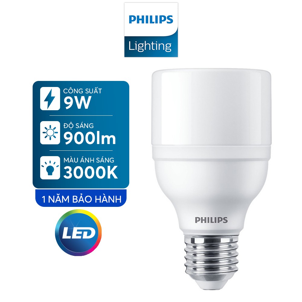 Bóng Đèn Philips LEDBright 9W E27 6500K 230V 1CT/12 APR