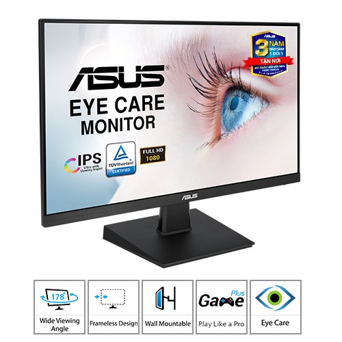 Màn Hình Asus VA24EHE 23.8&quot; Full HD (1920x1080) IPS Bảo Vệ Mắt - Hàng Chính Hãng