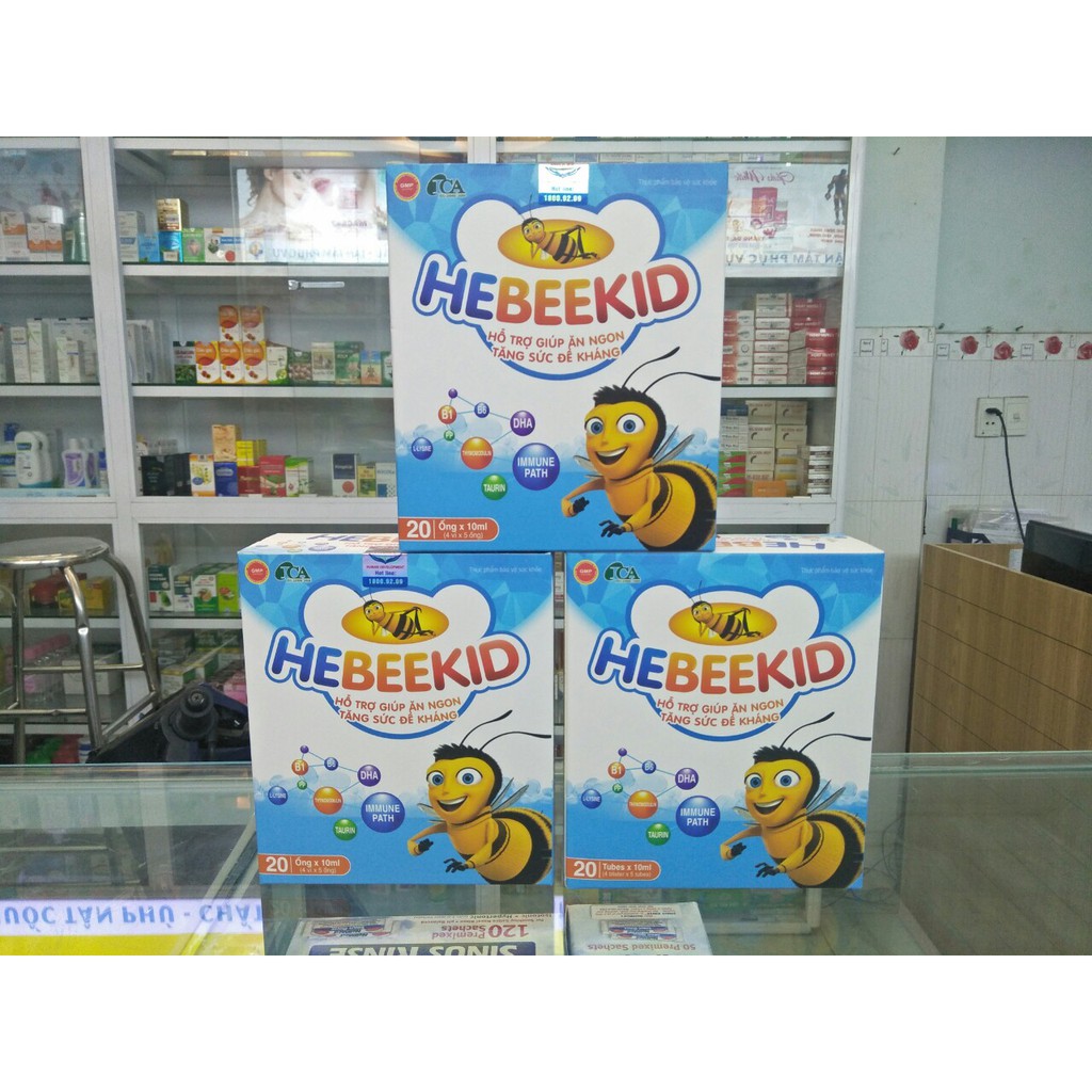 Siro Ăn Ngon Cho Bé Hebeekid - Hỗ Trợ Tăng Sức Đề Kháng, Tăng Hấp Thu Dinh Dưỡng, Bổ Sung Vitamin Cho Trẻ