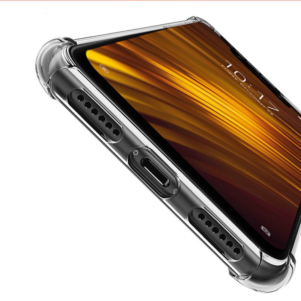 Ốp điện thoại cao su dẻo trong suốt bảo vệ cho Xiaomi Pocophone F1