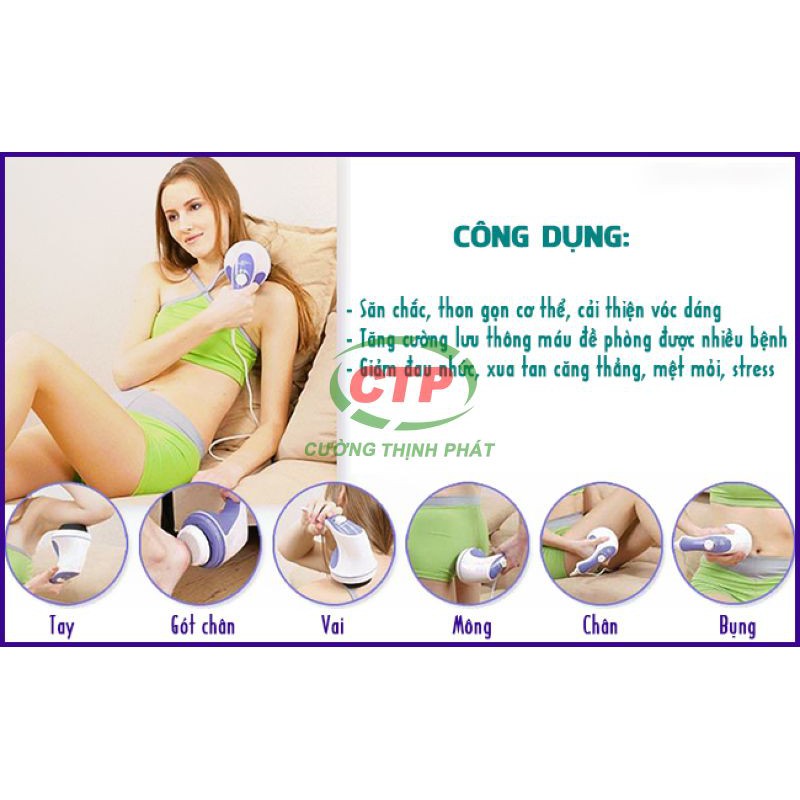 Máy tan mỡ bụng Relax Tone 5 đầu