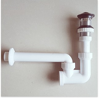 xi phông lật chặn thoát nước chậu rửa mặt lavabo bằng nhựa ABS cao cấp đầu mạ Crom