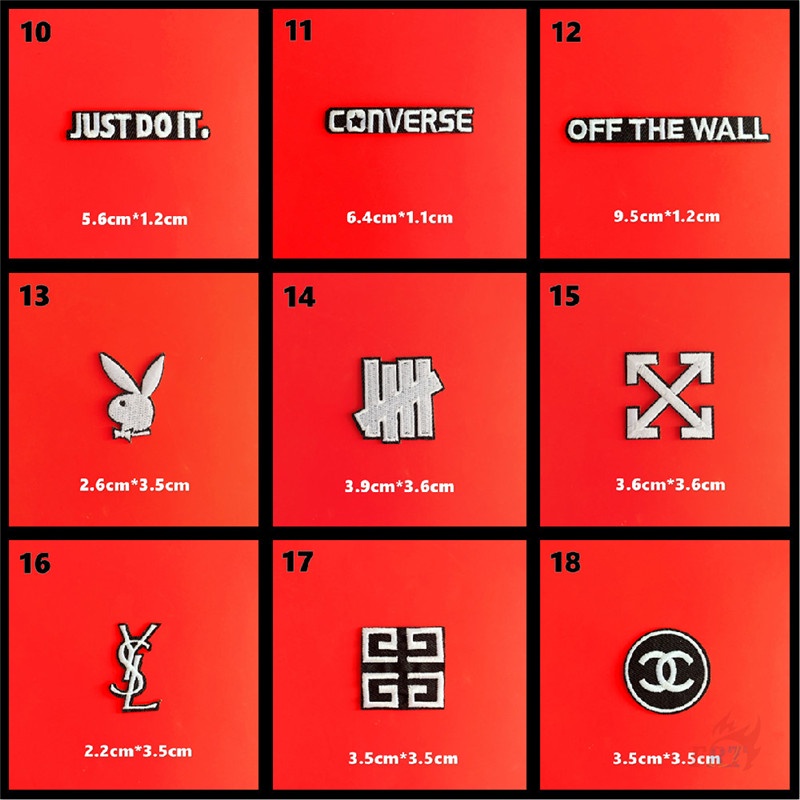 Miếng vá quần áo logo mini dạng ủi trang trí thủ công