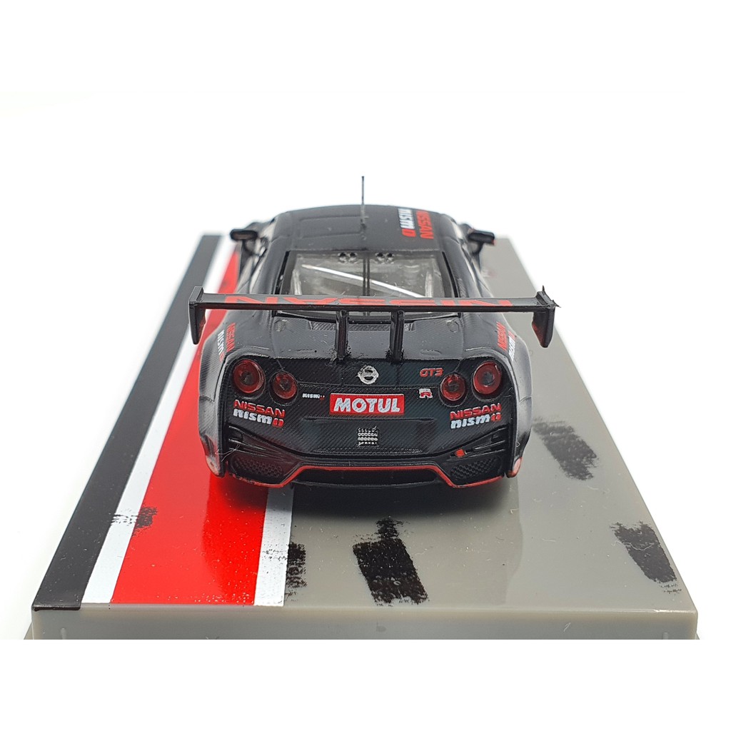 Xe Mô Hình Nissan GT-R Nismo GT3 Tỉ lệ 1:64 Hãng sản xuất Tarmac Works ( Đen Nhám )