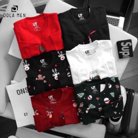 Áo thun tay dài SWEETER UT DISNEY UNIQLO NOEL Thu Đông - 5 Màu