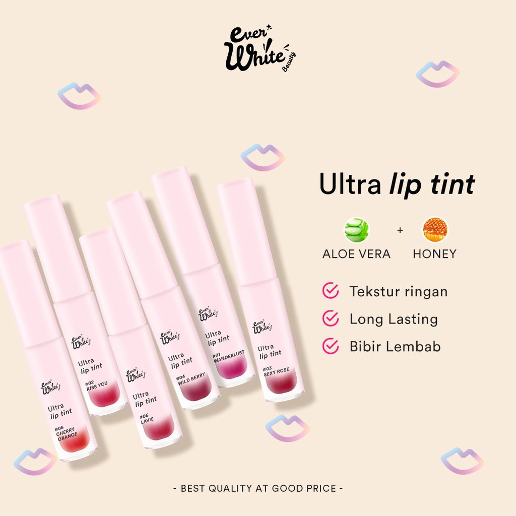(Hàng Mới Về) Son Tint Everwhite Siêu Mịn Màu Sắc Tươi Tắn | BigBuy360 - bigbuy360.vn