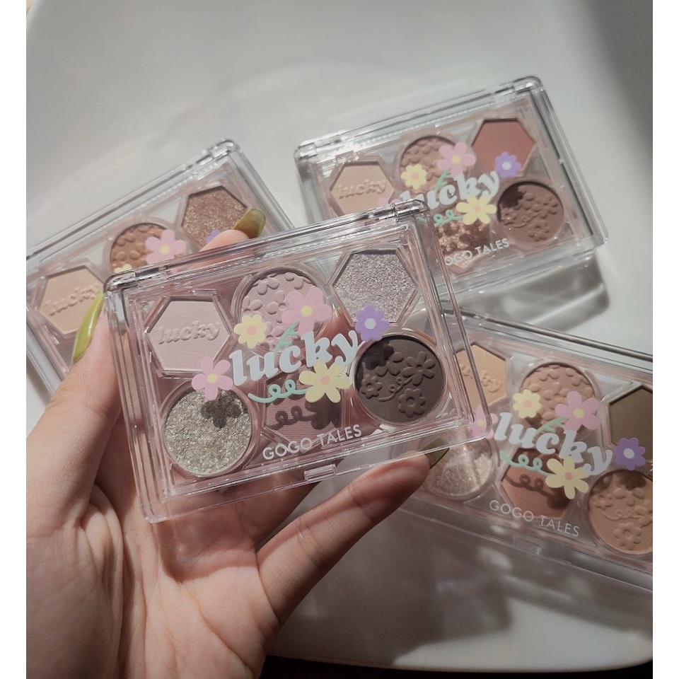 Bảng Phấn Mắt 6 Ô Lucky GOGO TALES Springfield Flower Eyeshadow Palette