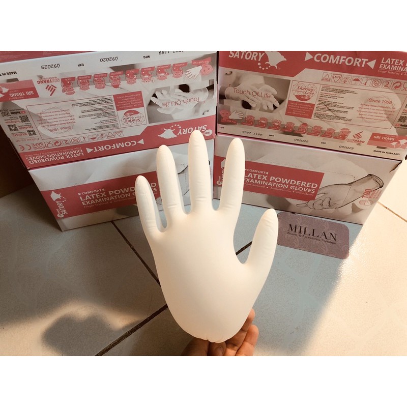 Găng tay y tế CÓ BỘT SGLOVE - SUPER - VGLOVE (50pcs)